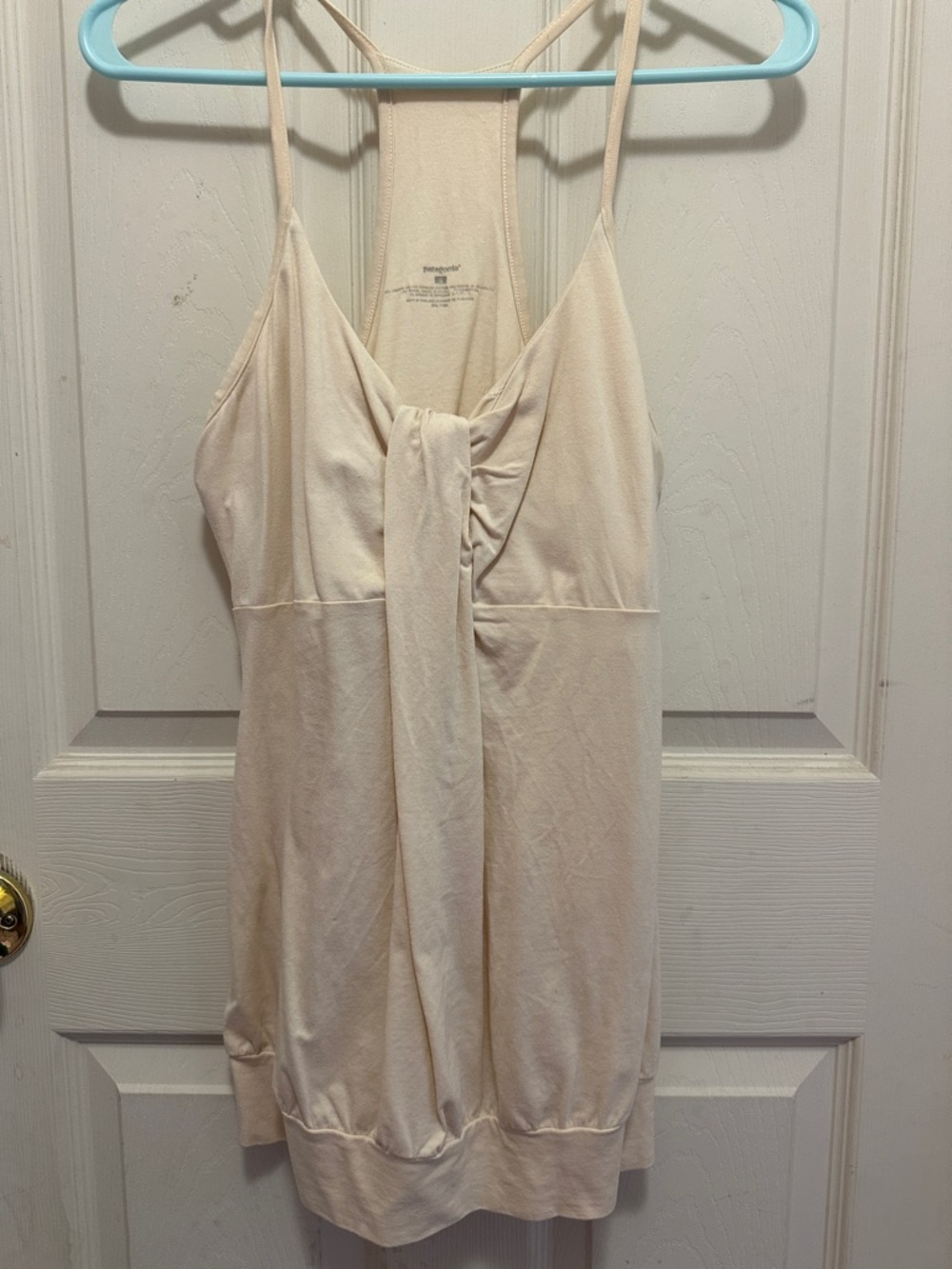 Patagonia Light Cream Sleeveless Racerback Tank